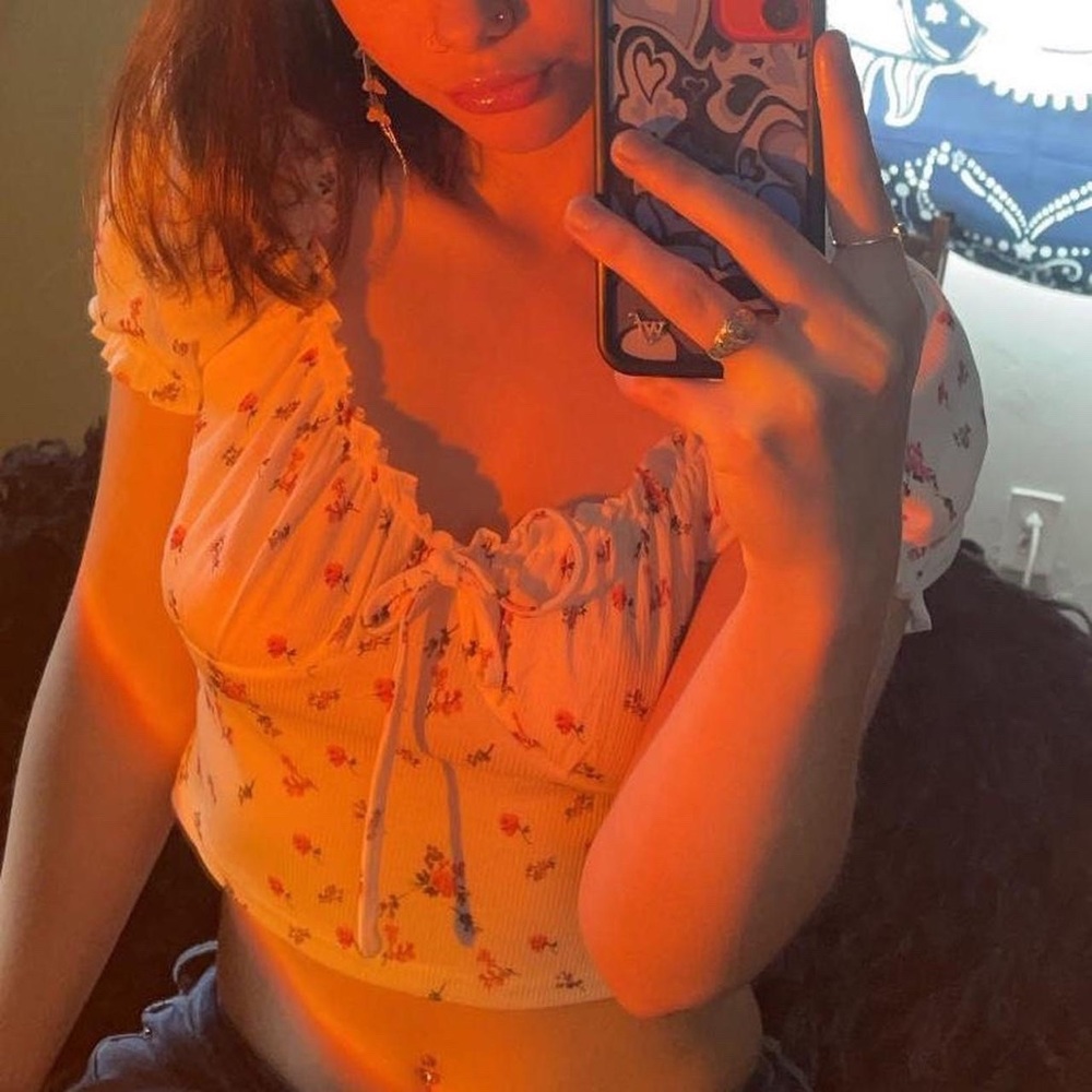 Floral crop top